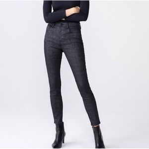 Unpublished Anthropologie Size 30 High‎ Rise Skinny Pants Black Herringbone